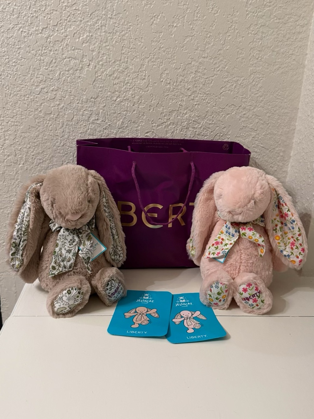 AUTHENTIC❗️Jellycat x Liberty Shepherdley & Mirabelle Bunny Set-UK EXCLUSIVE NWT